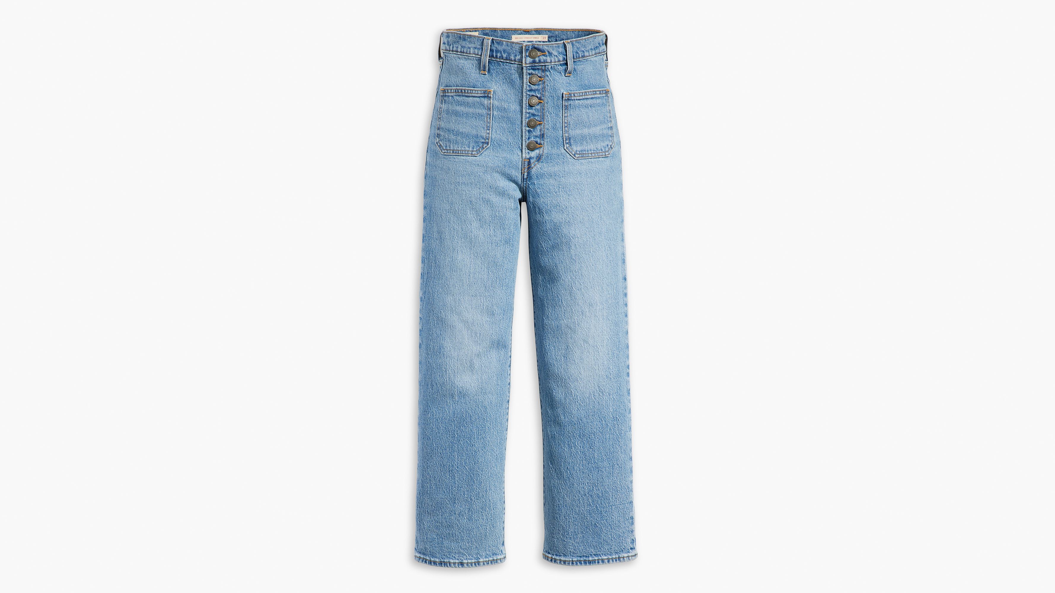 Jean Ribcage poche plaquée Straight - In Patches - Bleu
