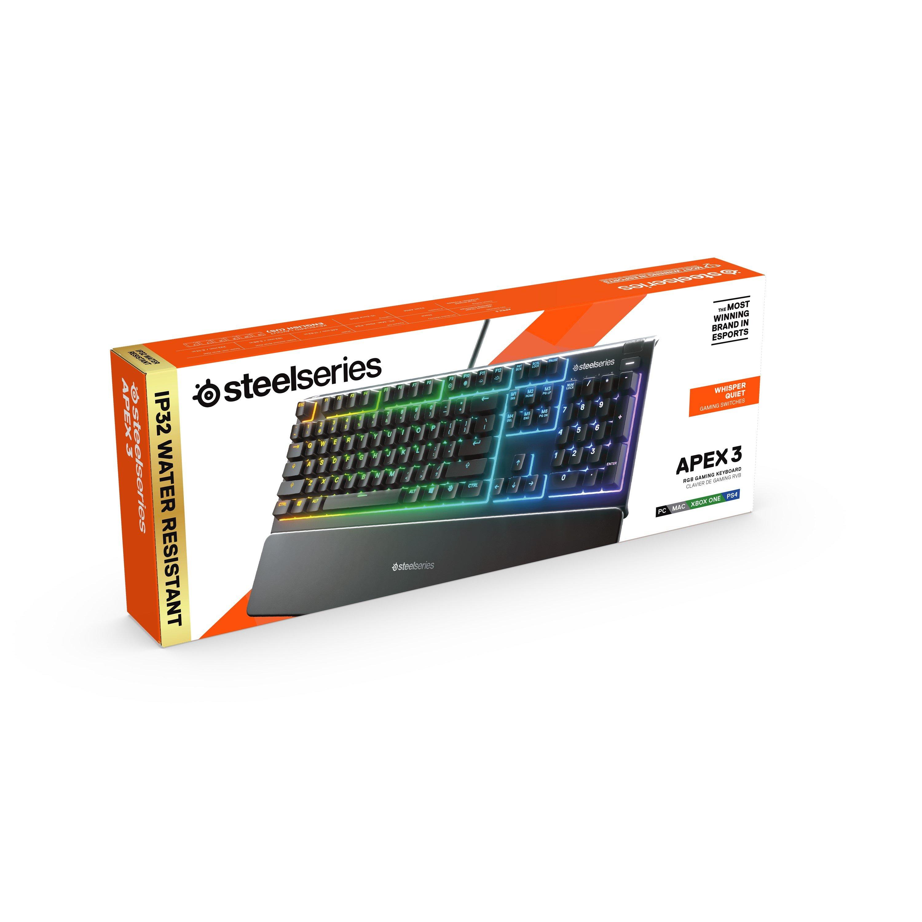 SteelSeries GAME Apex 3 TKL Keyboard UK