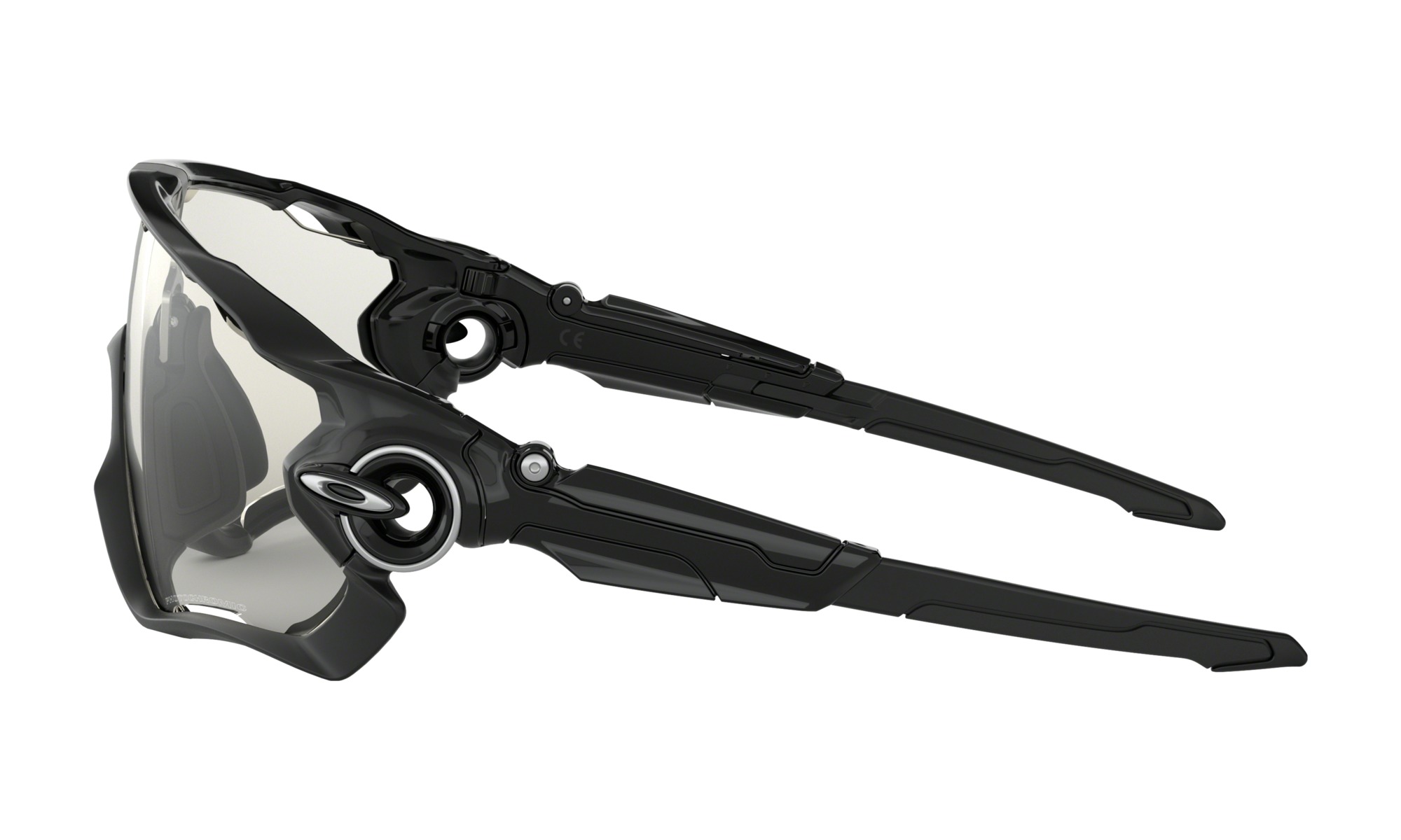 Jawbreaker 14/Polished Black w/Clear To Black Iridium Photochromic