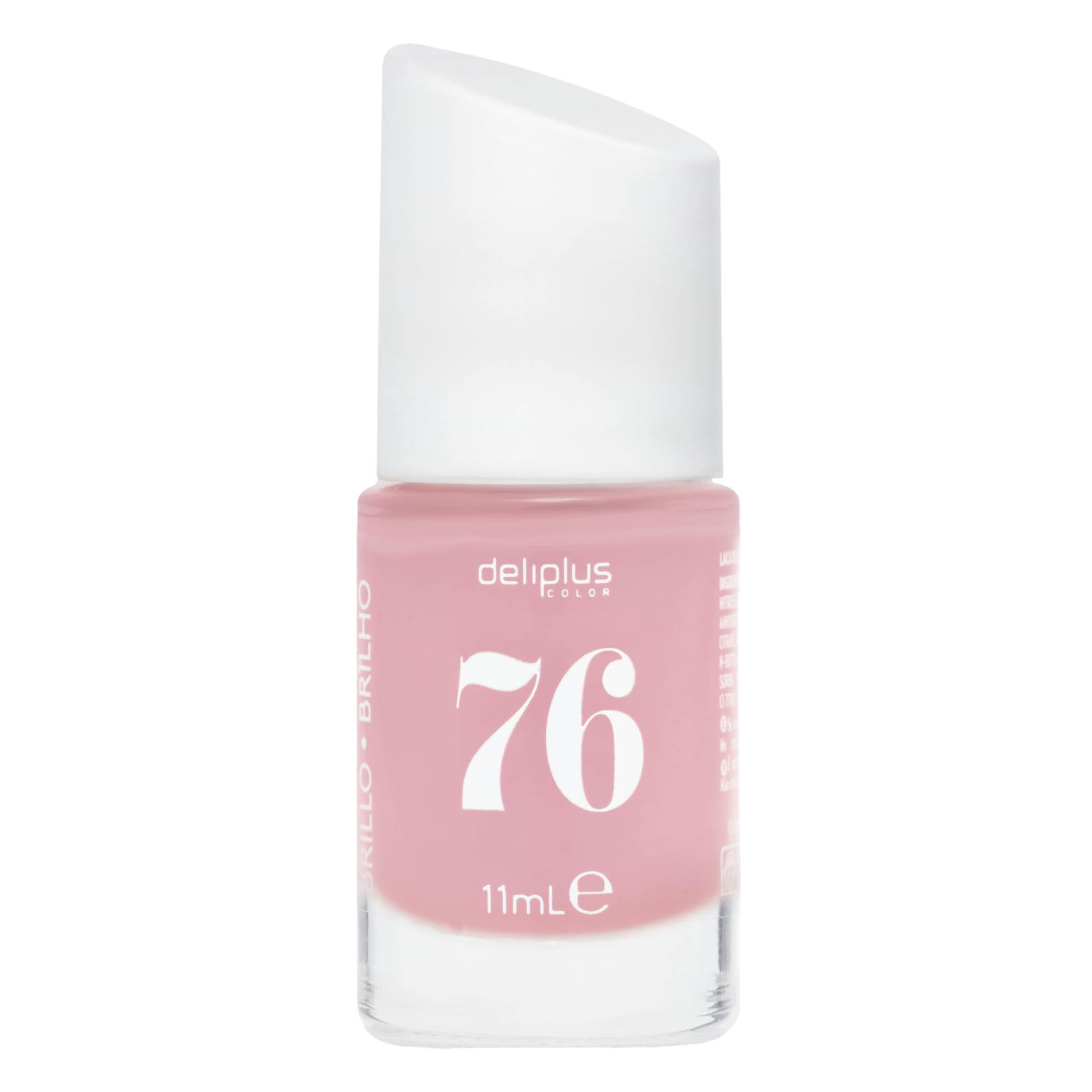 Vernis à ongles rose moyen brillant Deliplus 76