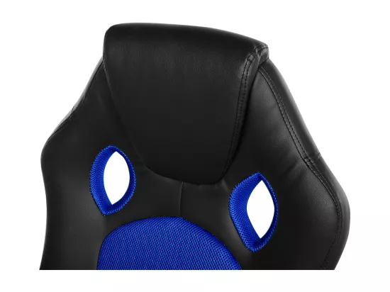 Chaise de bureau FIGHTER Cuir PU Bleu marine