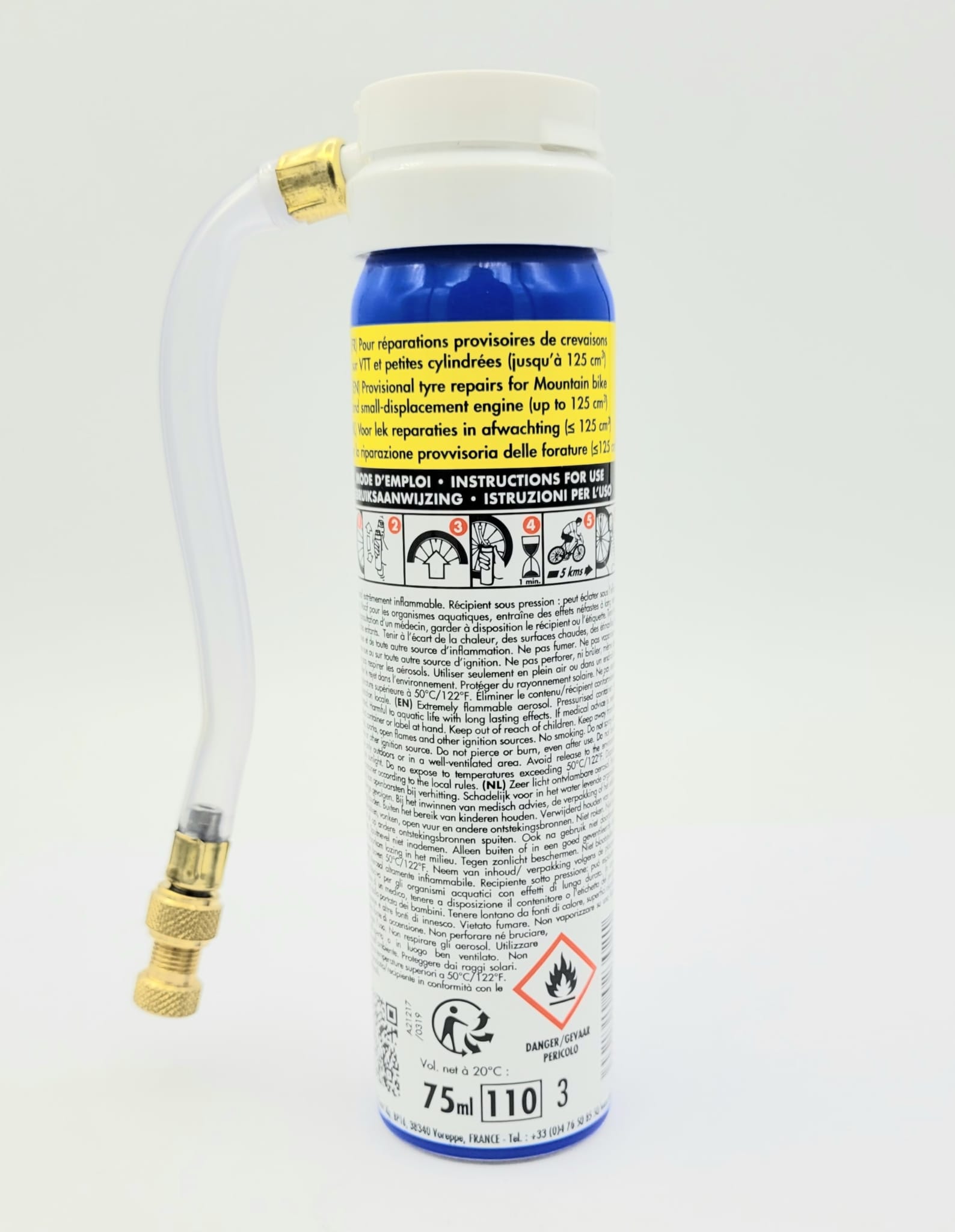 Fahrrad Reifenschaum zur schnellen Reparatur
