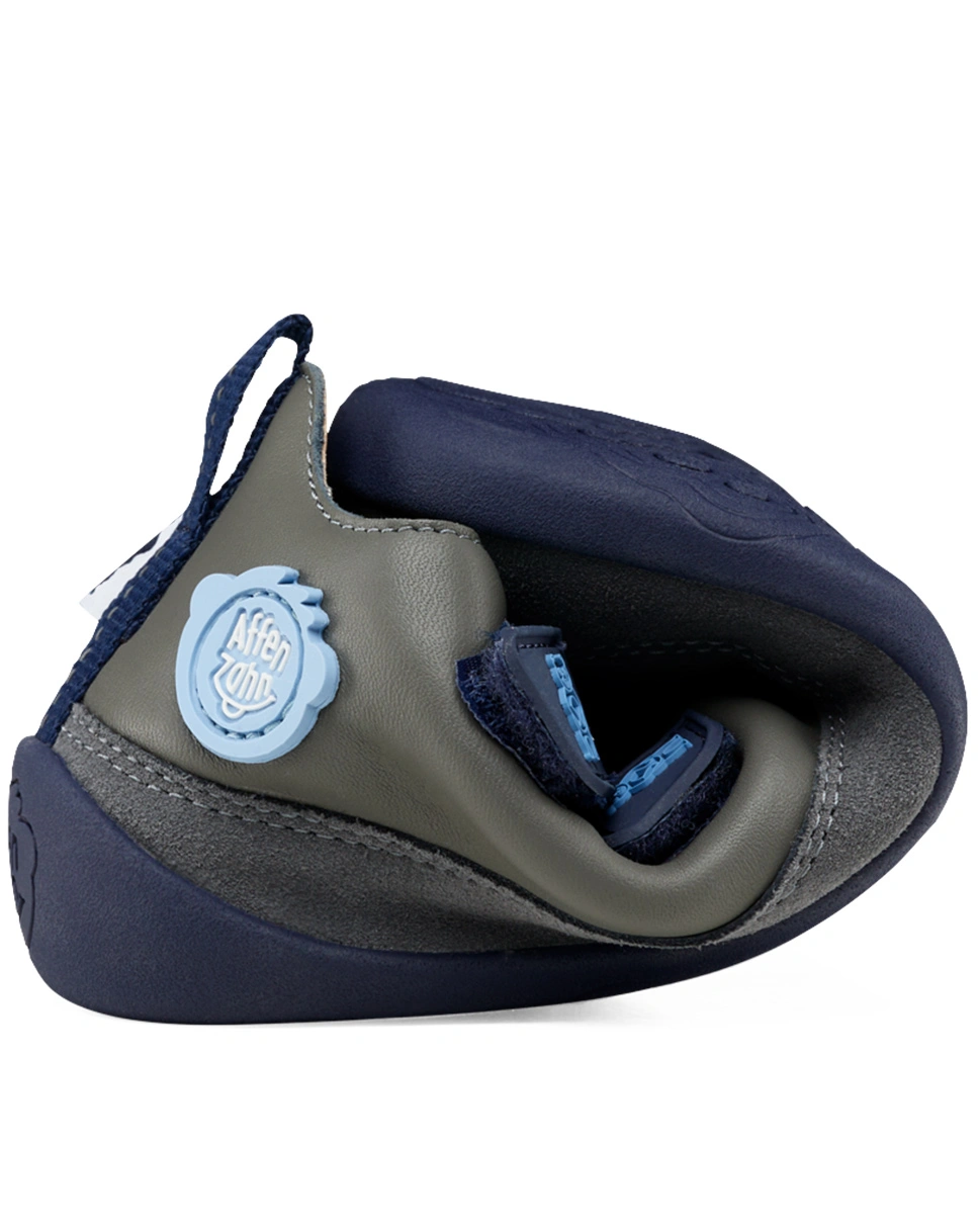 Leder-Sneaker BUDDY BEAR in blau