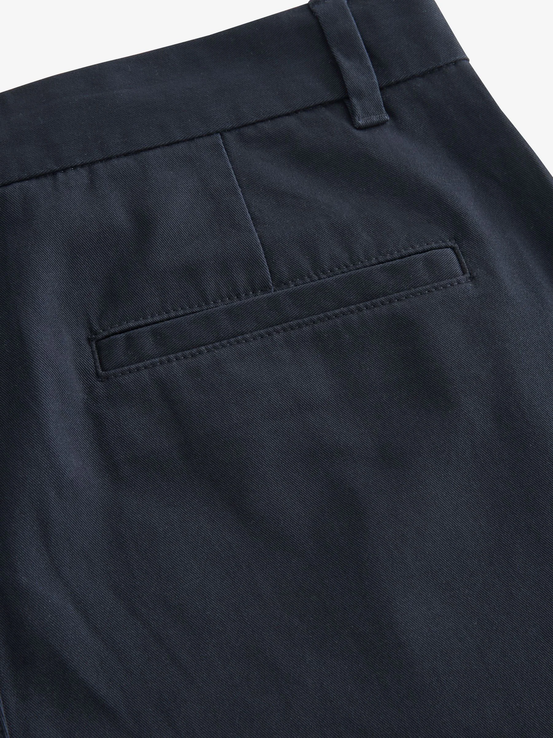Marineblauw/grijs antraciet - Slim Fit - Stretch chino's verpakking van 2