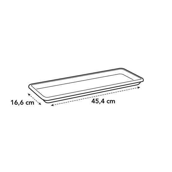 Soucoupe pour balconnière Barcelona L.50 cm taupe