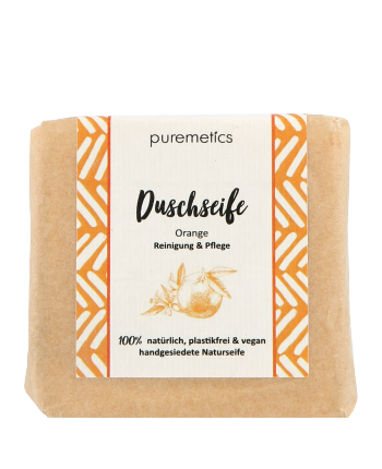 puremetics Natuurlijke Zepen Duschseife Orange 100g