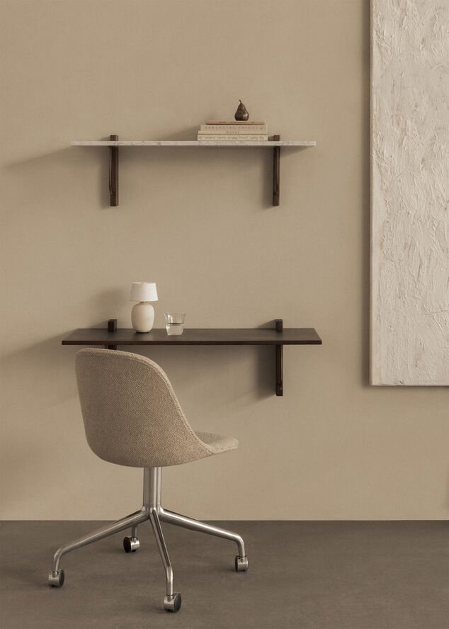 Audo Copenhagen Corbel Shelf, Long, Carrara