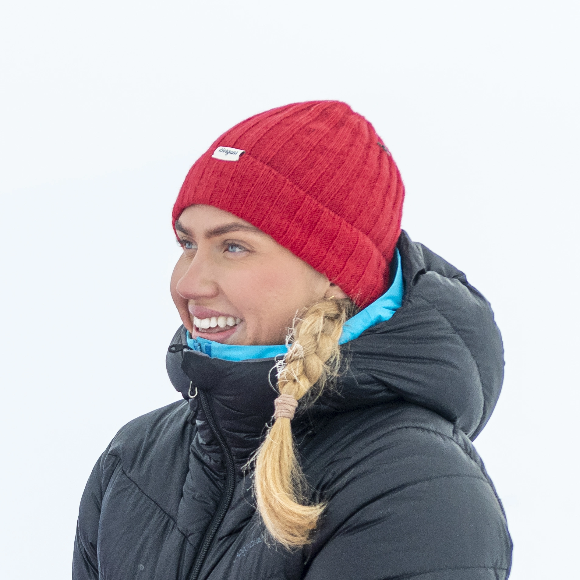 Rabot Mount Rib Wool Beanie Fire Red