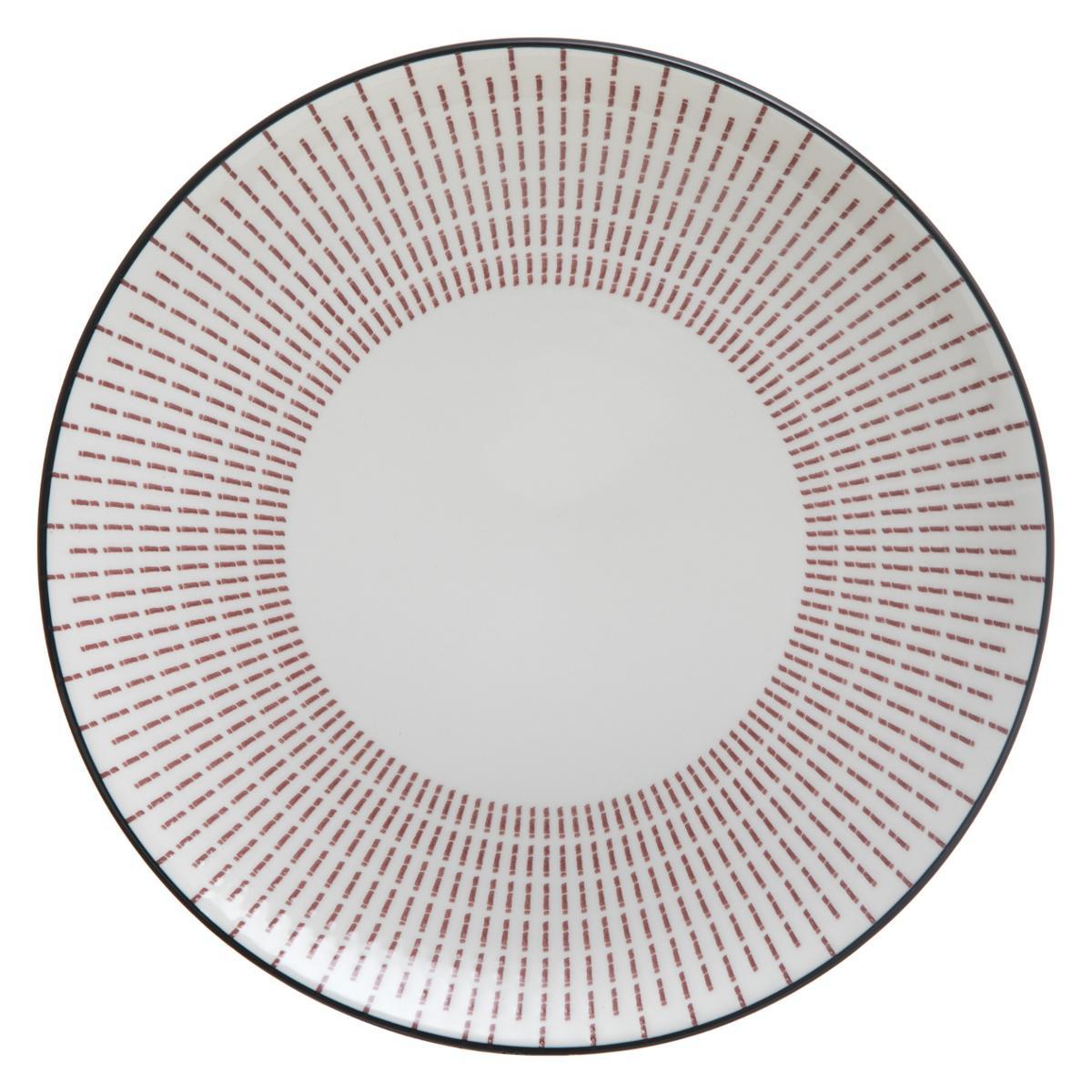 ASSIETTE PLATE LUNIS ROUGE 27CM