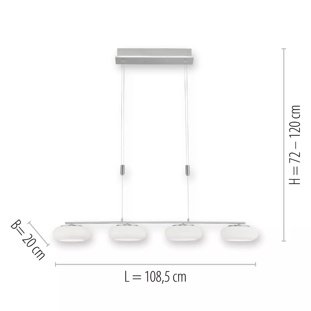 LED-Pendelleuchte Q-Etienne