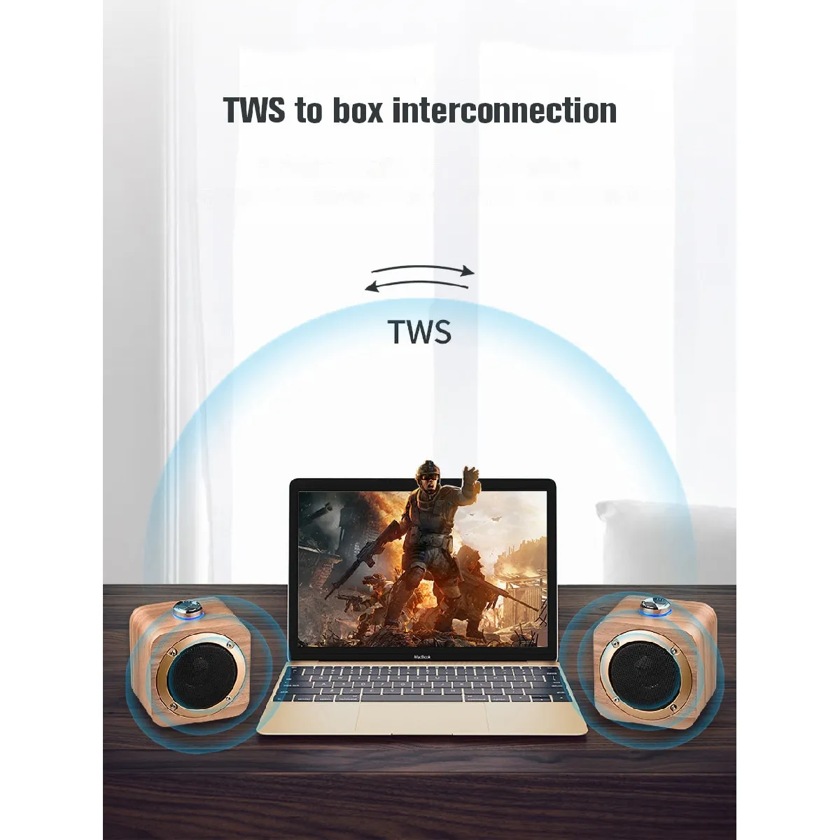Universal Enceinte subwoofer bois