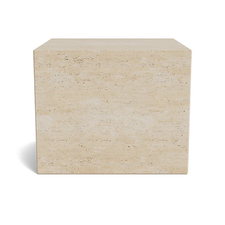Norr11 - Cubism Couchtisch 45 x 45 cm, Travertin natur