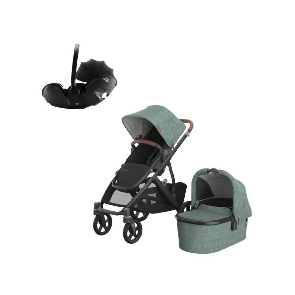 UPPAbaby VISTA V3 Kinderwagen 3-in-1 - Dillan | Britax Römer Baby-Safe Pro Autostoeltje