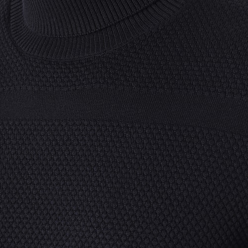 Pull Col Roulé Chris Bleu Marine