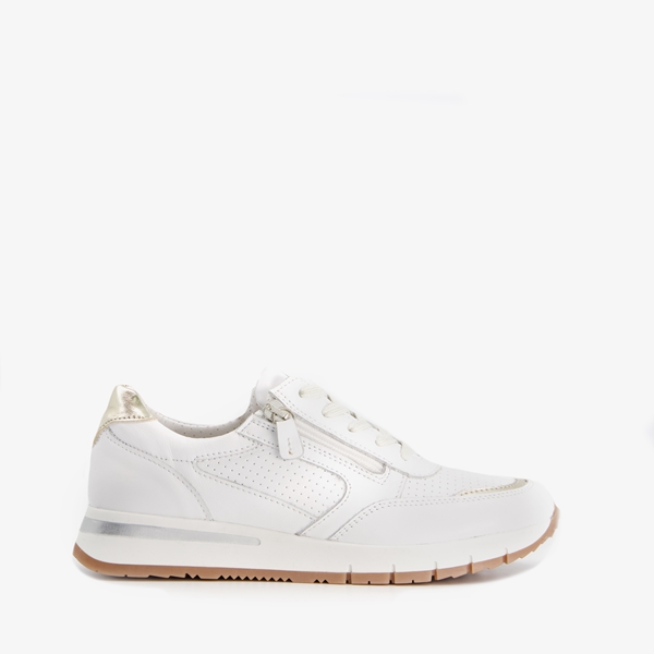 Hush Puppies leren dames sneakers met metallic