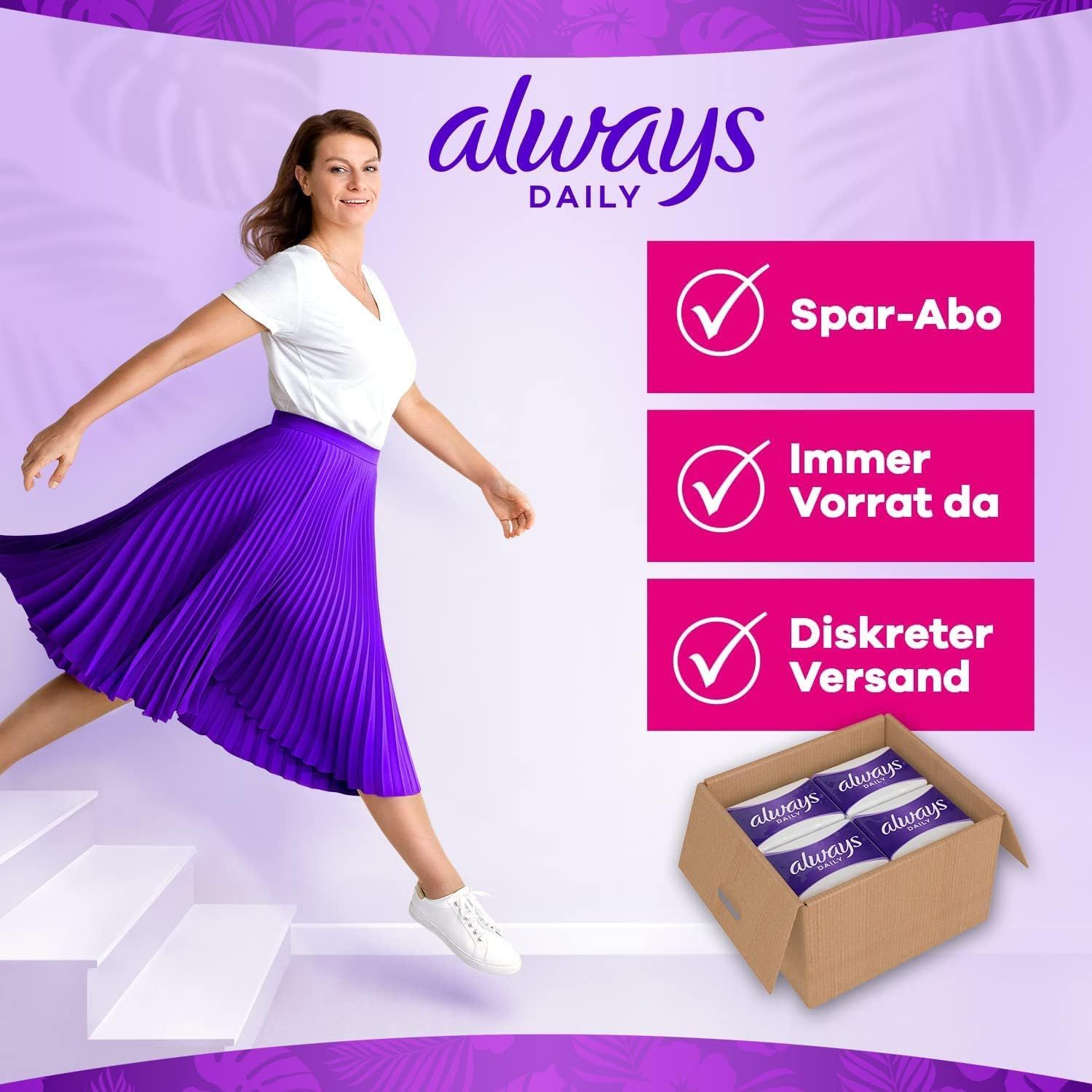 Always Dailies Slipeinlagen Damen Fresh & Protect Normal