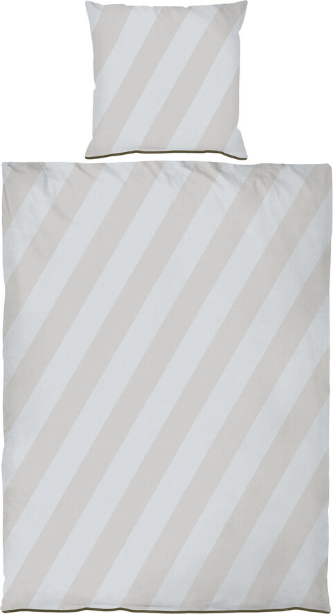 Mette Ditmer DIAGONAL bed set Light grey , sand