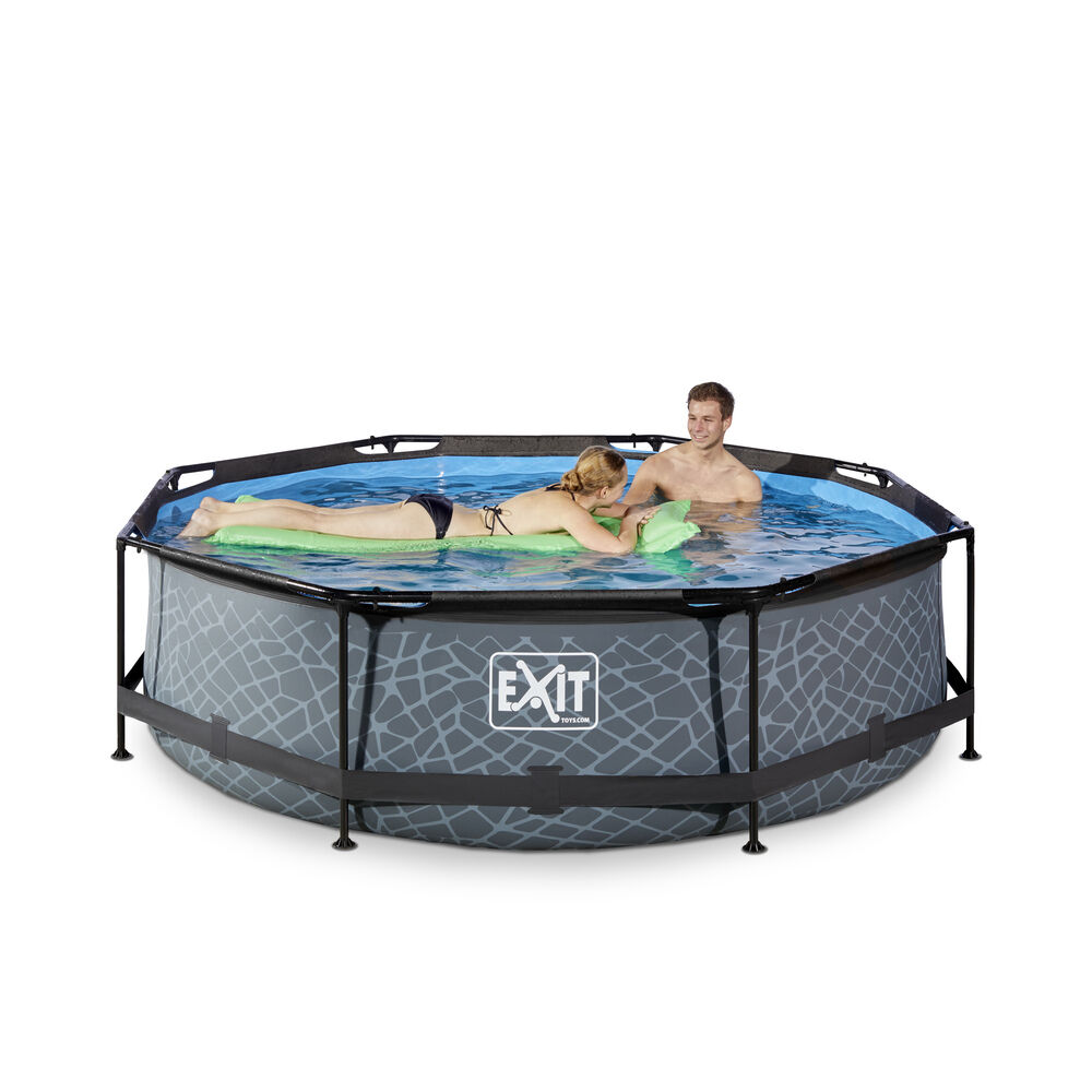 Exit Stone Rond - Zwembaden - Stone - 26x300x76 cm - 300 cm