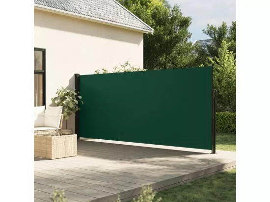 Auvent latéral rétractable vert foncé 180x300