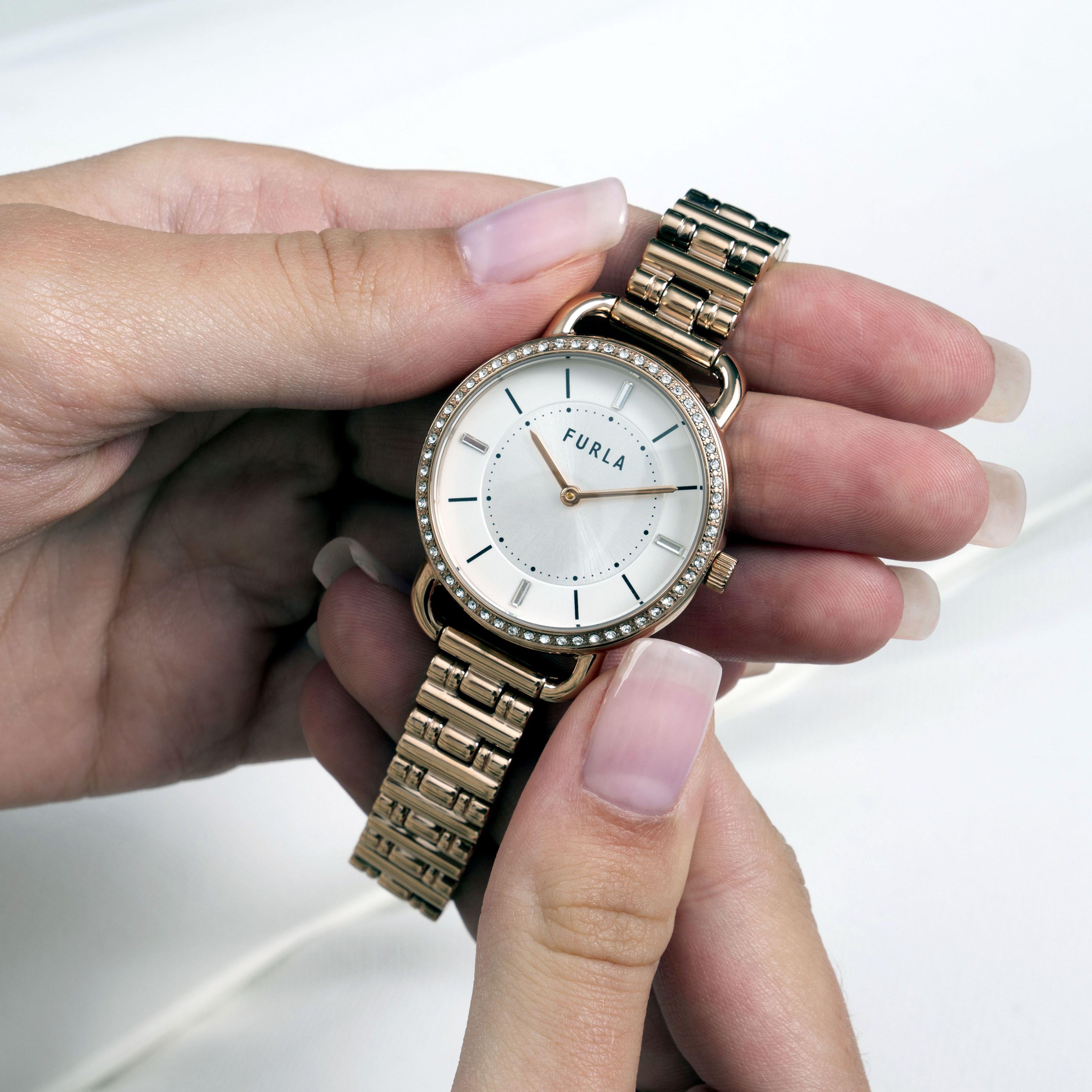 Furla Ladies Furla New Sleek Rose Watch WW00021015L3