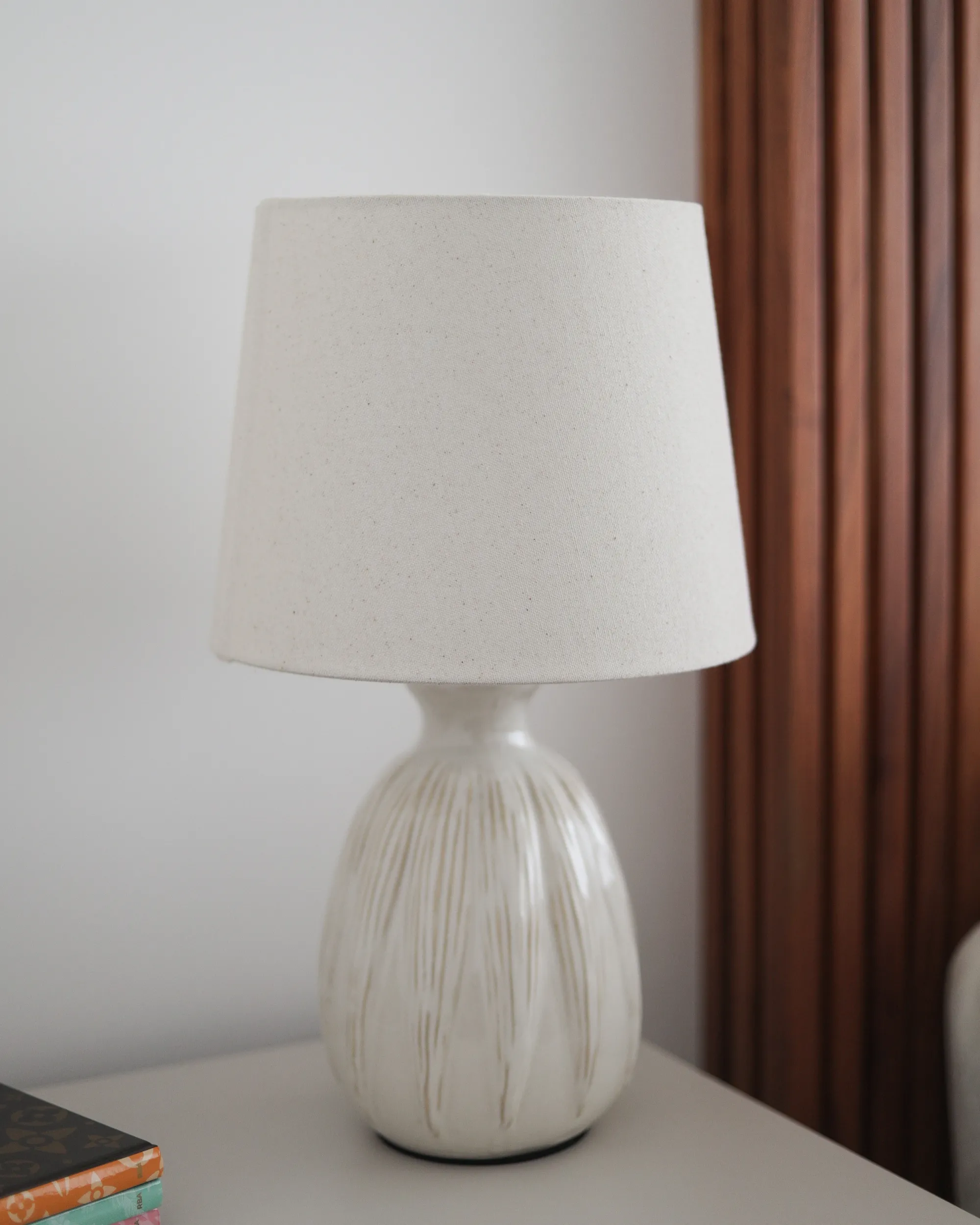 Tafellamp AGUAN Keramiek Lichtbeige