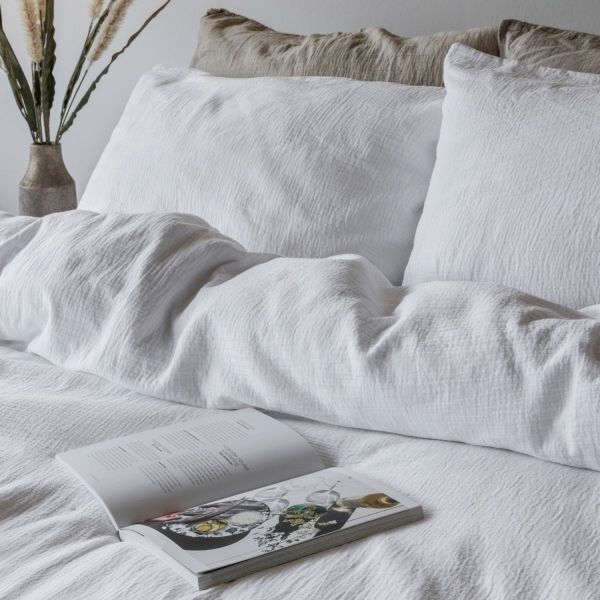 Town & Country Mousseline Dekbedovertrek - 200 x 220 cm - Zand