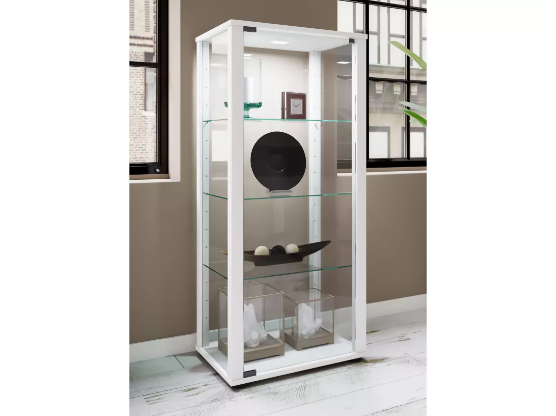 Vitrine de collection en bois et en verre Kavisa M