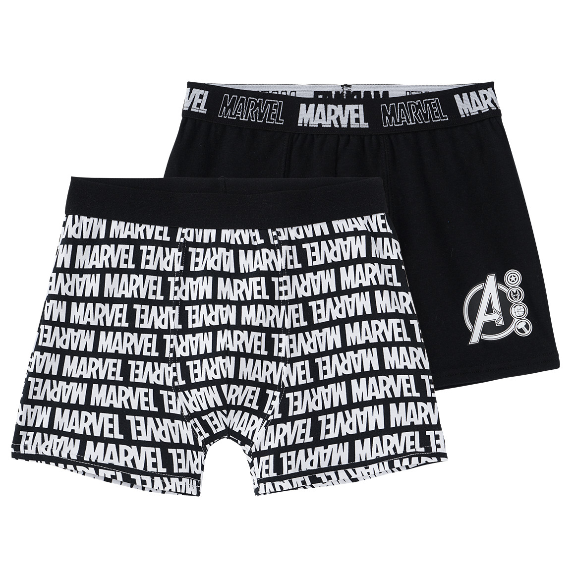 2 MARVEL Avengers Boxer im Set schwarz