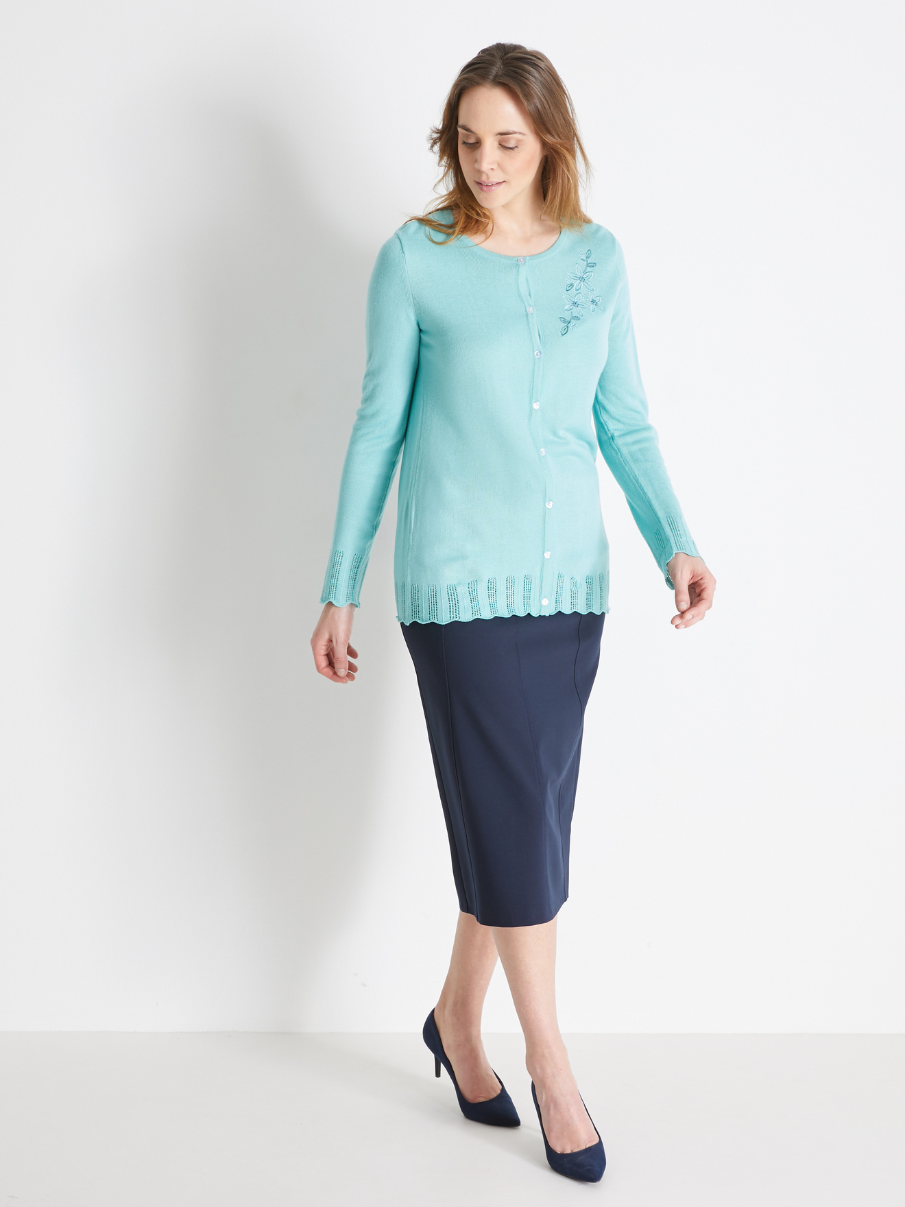 Cardigan brodé