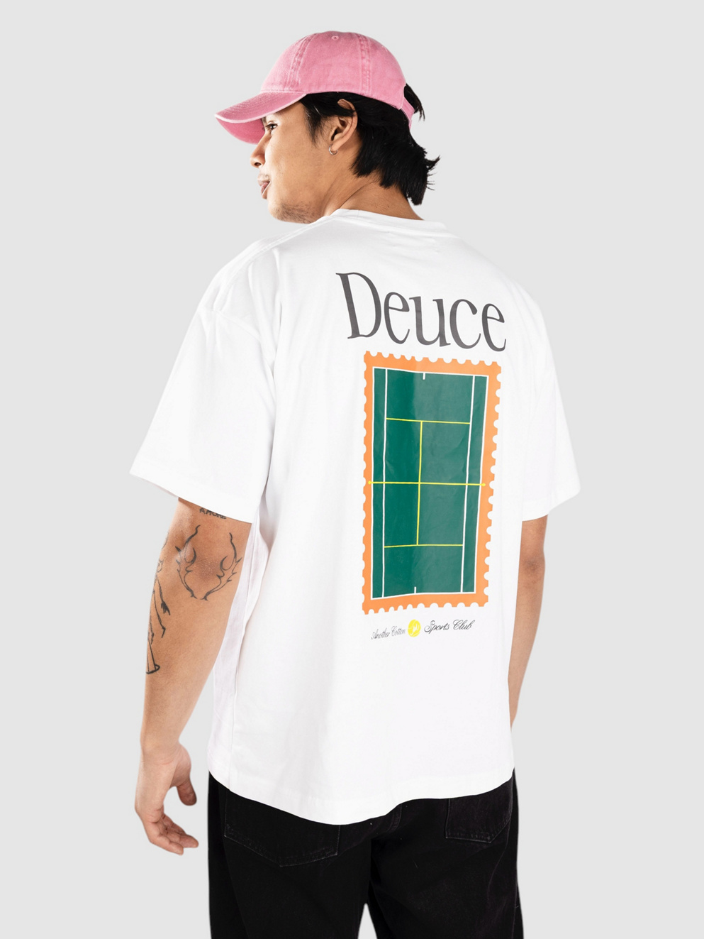 Another Cotton Lab Deuce Oversized T-Shirt white