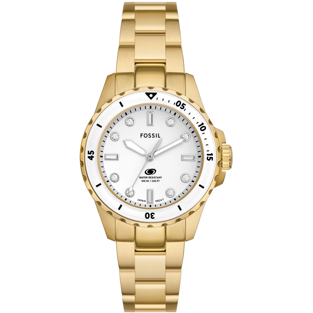 Fossil Blue Dive Lady Goldig / Weiss 36mm