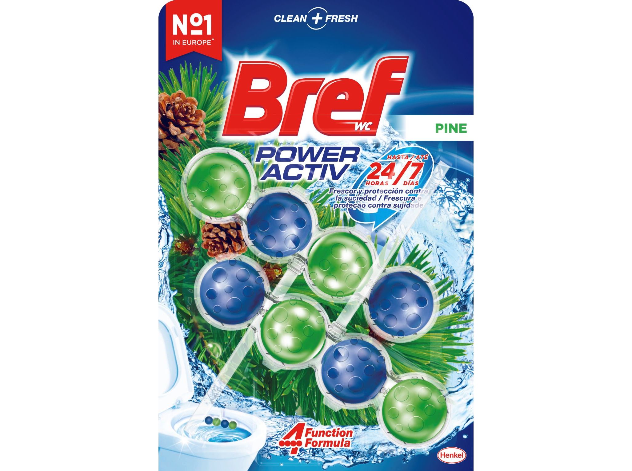 BLOCO BREF SONASOL SANITÁRIO PODER ACTIVO PINHO 2 UN