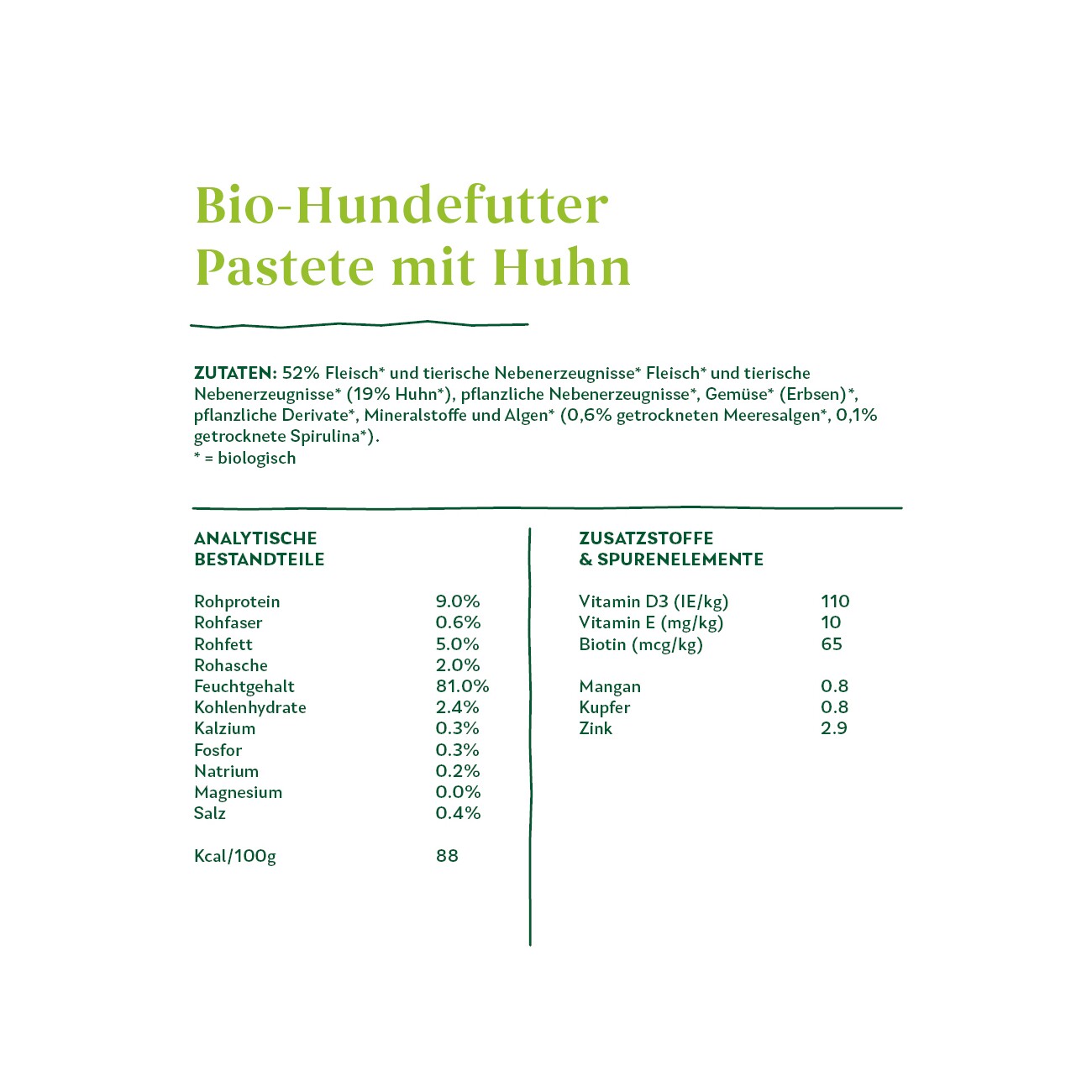 Yarrah Bio Adult Pastete mit Huhn 12x400 g
