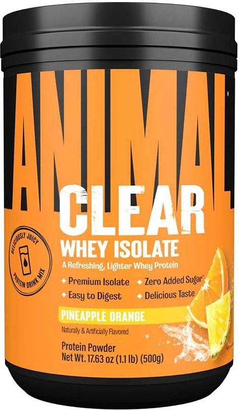 Universal Nutrition - Animal Clear Whey Isolate - Eiwitpoeder - 500gr - Peach Iced Tea
