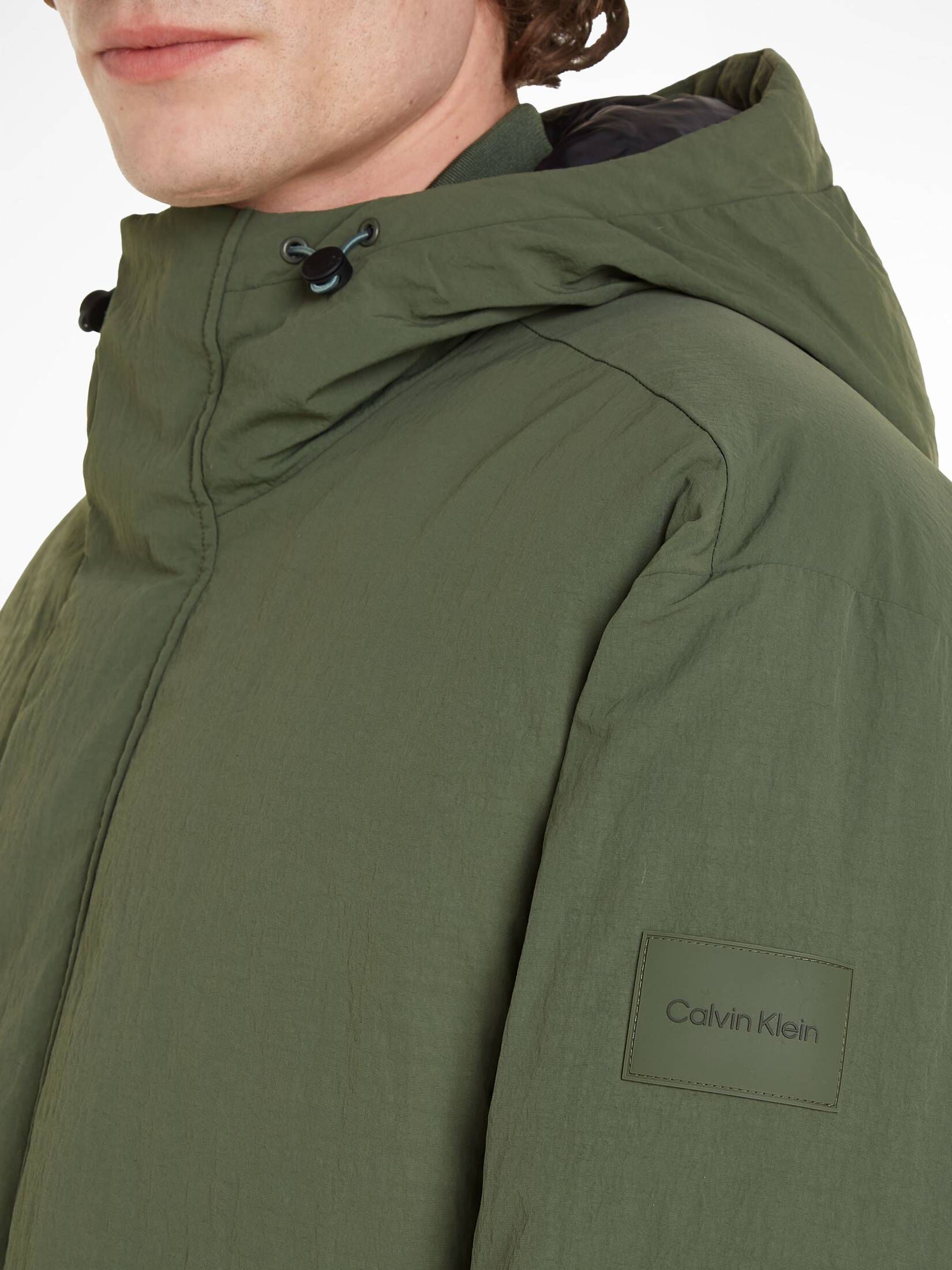CALVIN KLEIN| Herren Daunenjacke mit Kapuze