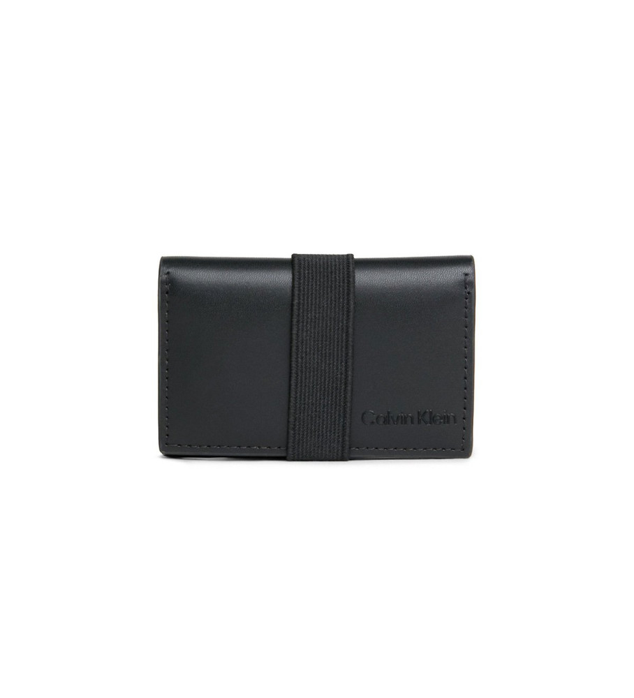 Porta-cartões Calvin Klein em couro sintético preto
