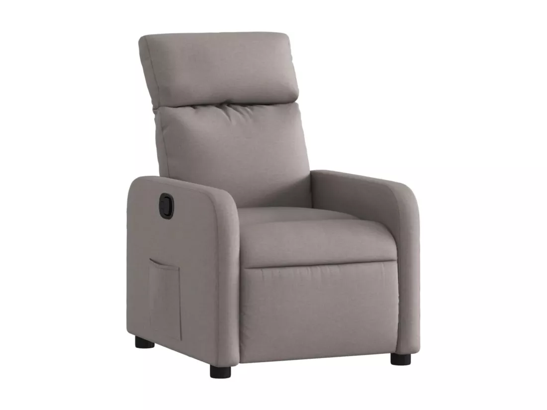 Fauteuil inclinable Taupe Tissu