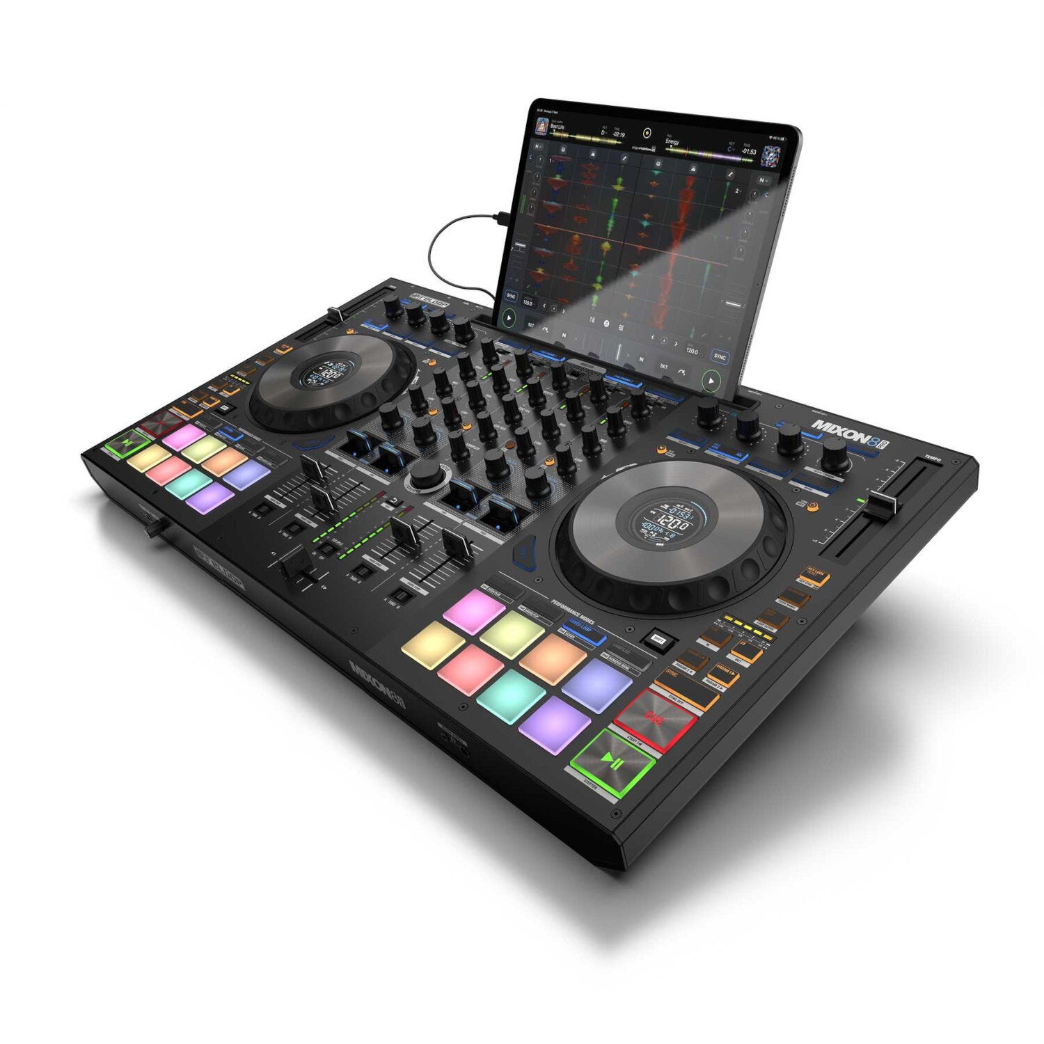 Reloop Mixon 8 Pro 4-kanaals hybride DJ-controller voor Serato DJ Pro