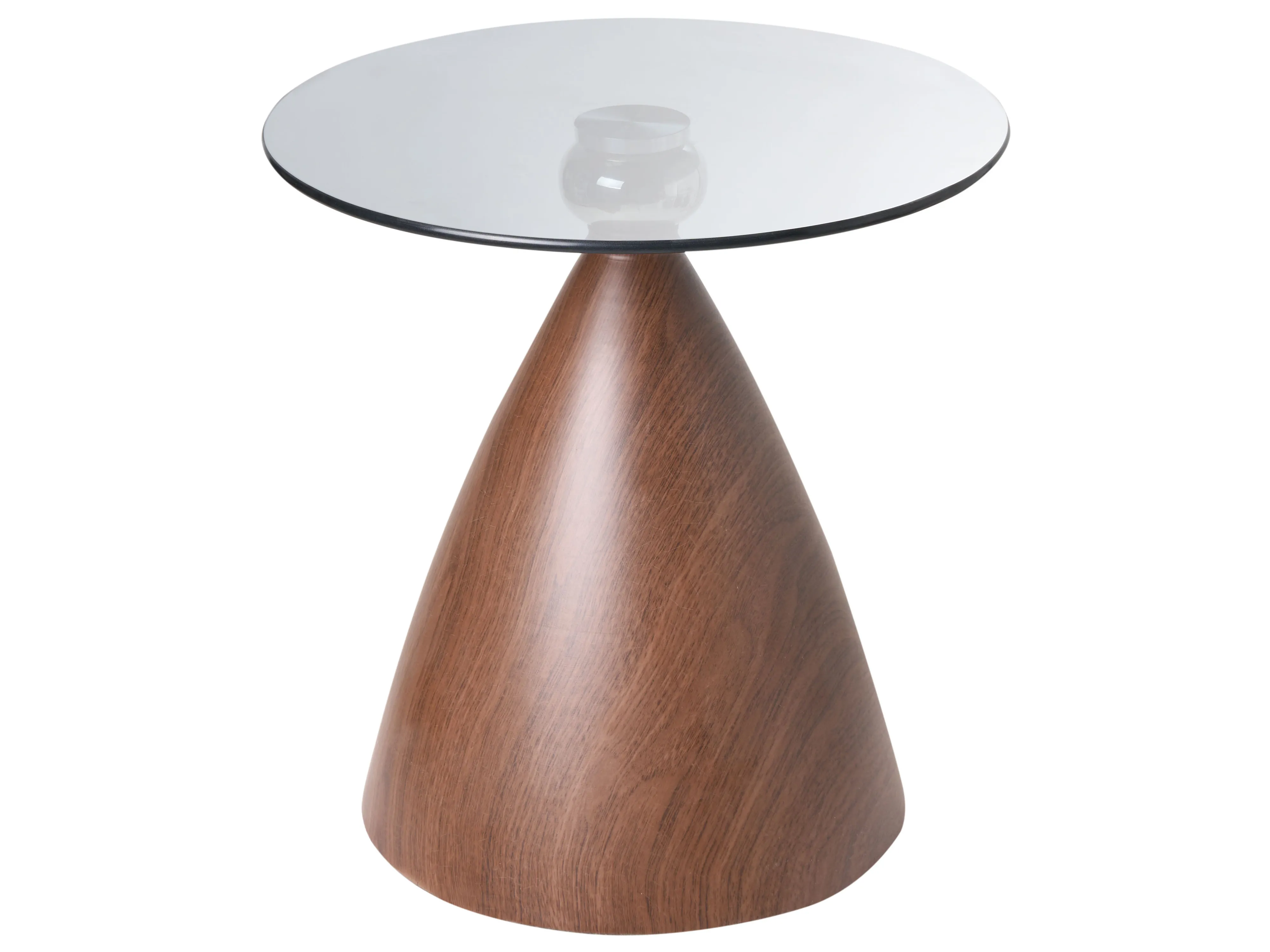 Bijzettafel CORELLA Veiligheidsglas Bruin/zwart