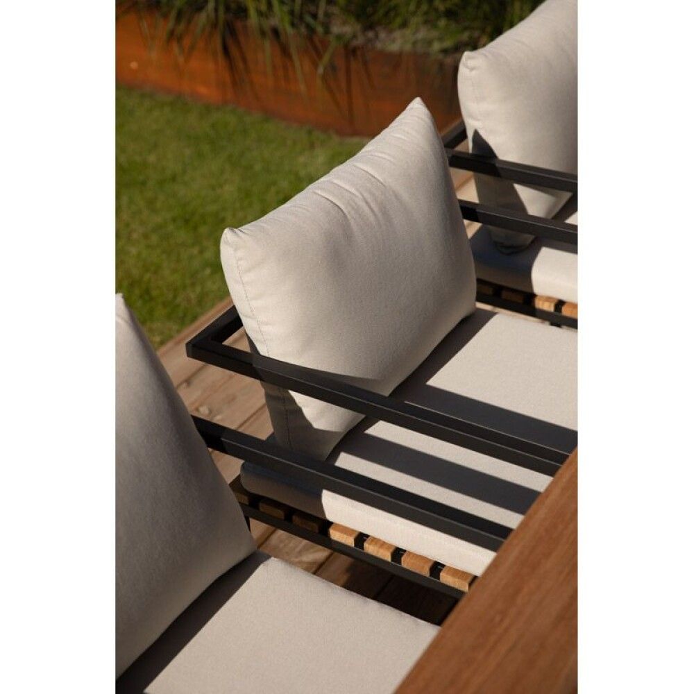 LOUNGESTOL SENSUM EKSJÖ SORT TEAK 2STK