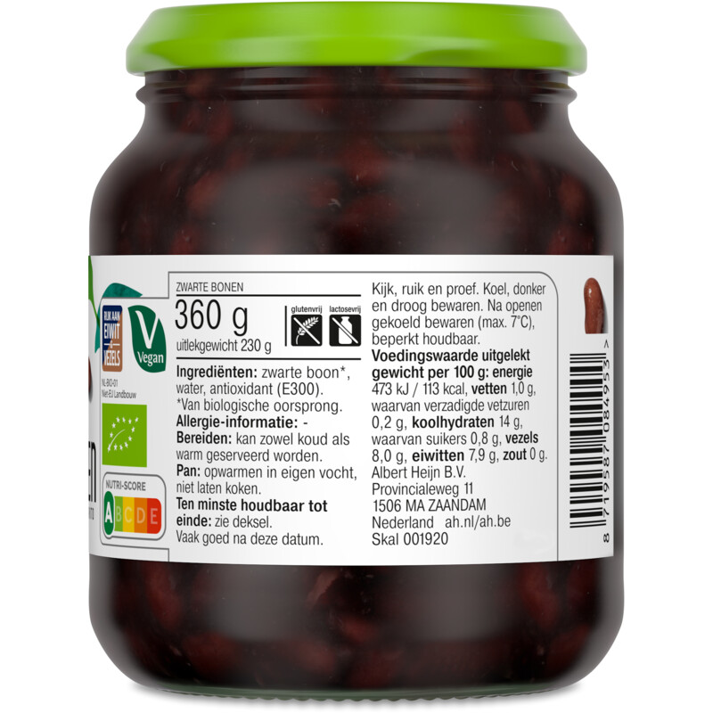 AH Terra Biologisch zwarte bonen