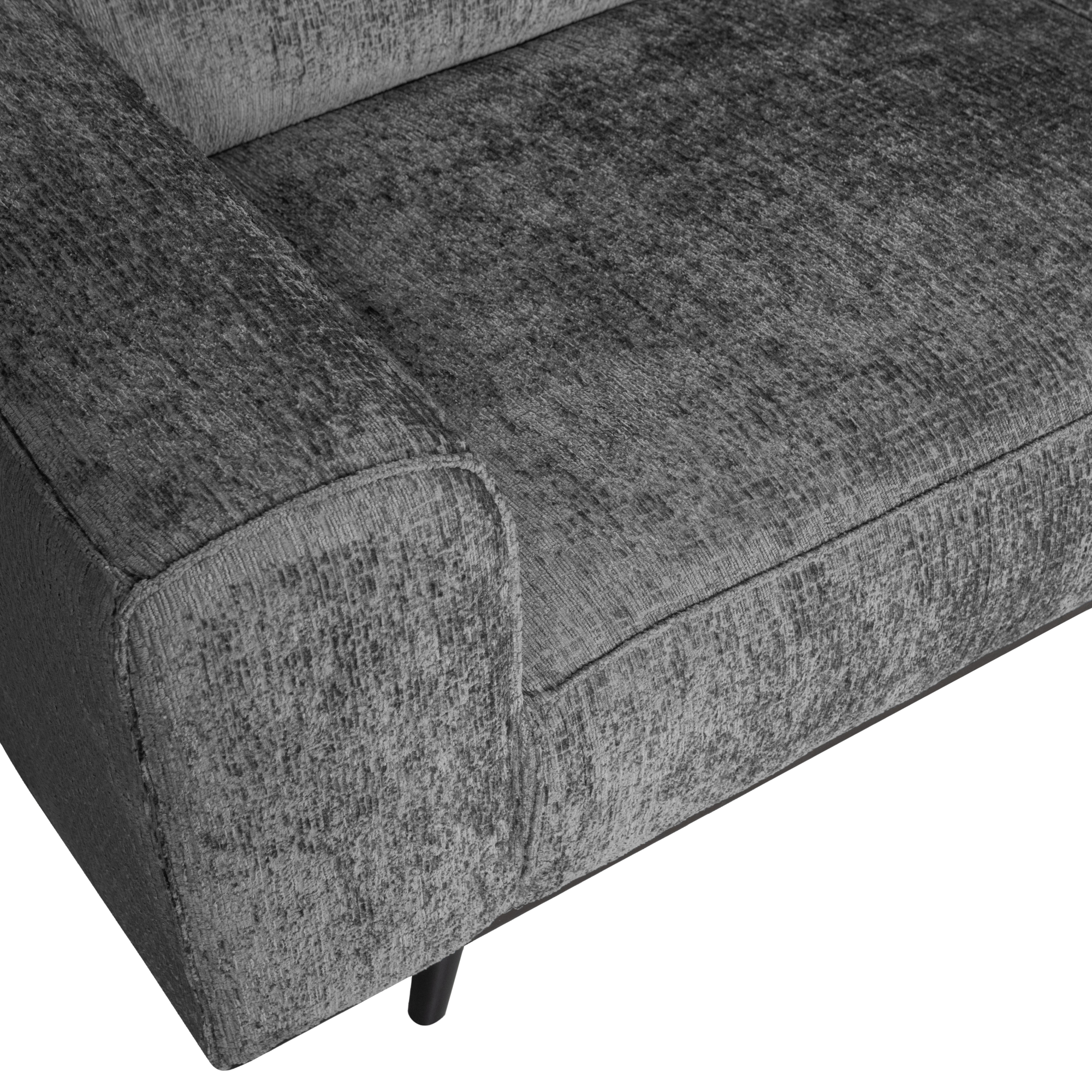 Hoekbank Statement Statement Hoekbank Rechts - Structure Velvet - Mountain