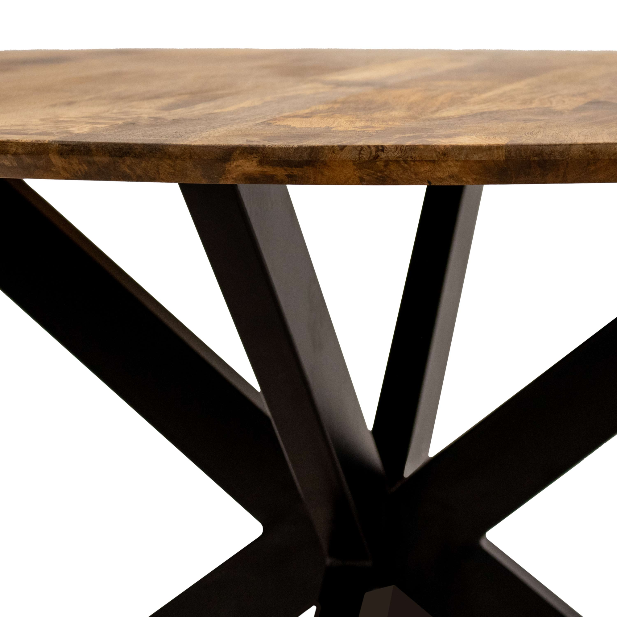 Kick tafel Jake - rond 140cm bruin