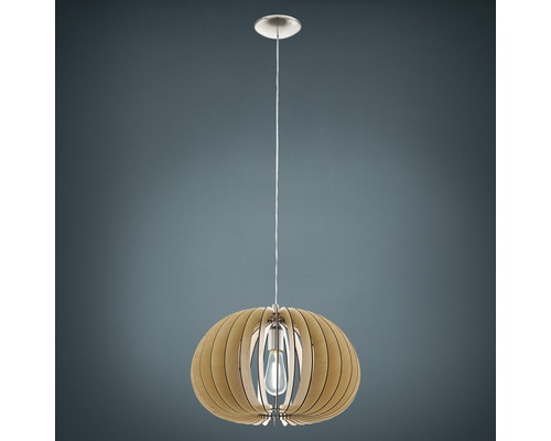 Hanglamp, 1-lichts, Ø 45 cm, esdoorn