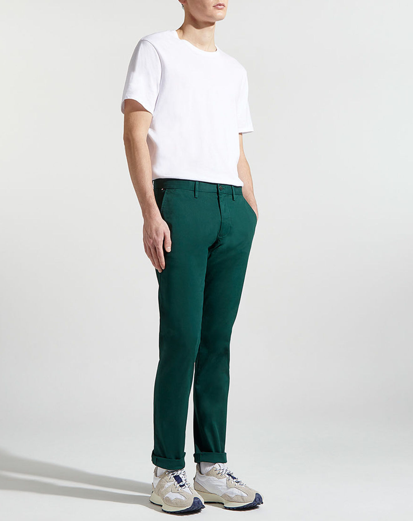 Tommy Hilfiger Pantalon chino 1985 Bleecker vert bouteille