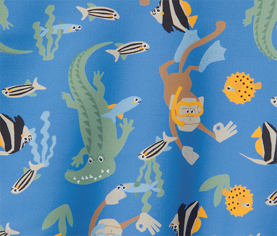 Kinder-Shirt mit UV-Schutzfaktor 80, blau