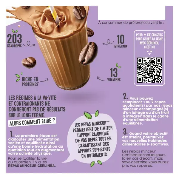 Gerlinéa Slimming Meal Coffee Milkshake 436g