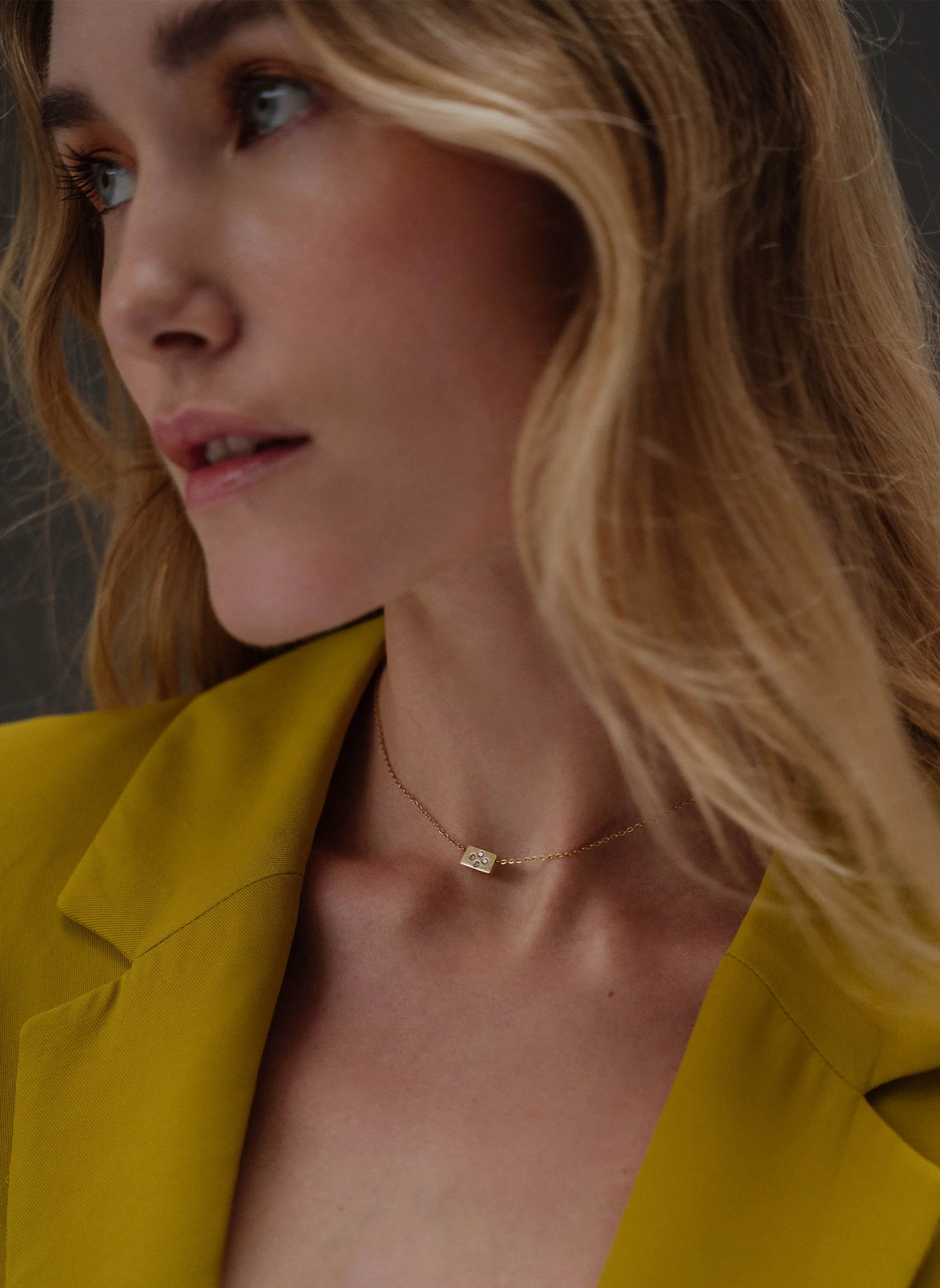 BEE - Collier chaîne boree | Blanc