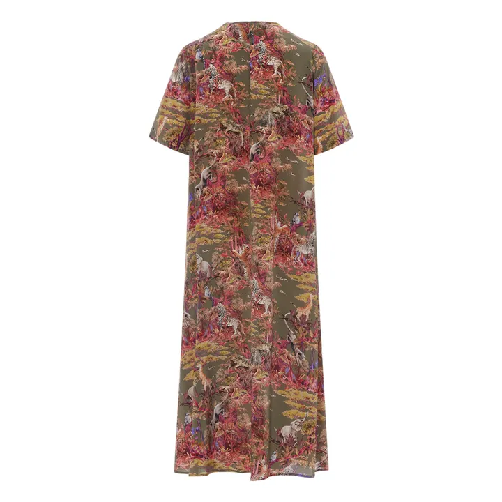 Momoni Robe Penelope Soie Crêpe de Chine | Vert