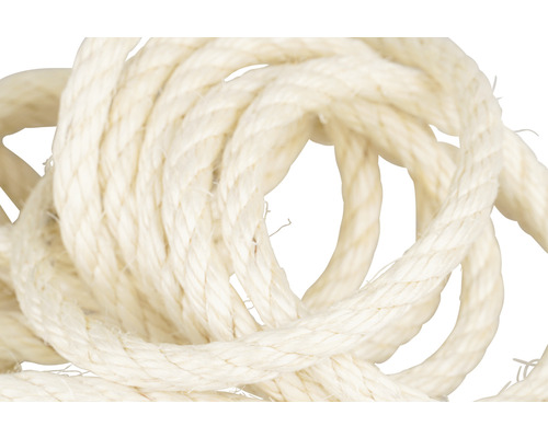 Sisaltouw Mamutec gedraaid naturel Ø 8 mm, verkocht per meter